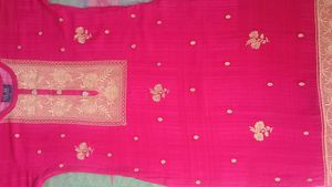 Pink Embroidered Kurti