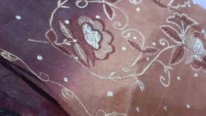 DESIGNER SAREE WITH GOLDEN EMBROIDERY
