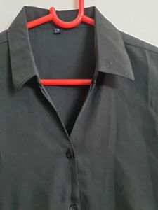 Classic Black Button-Down Shirt