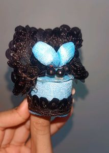 Blue And Black Pagadi For Laddugopal.