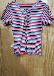 Aesthetic Beautiful Aero Jeans Womens Top 🖤❤️