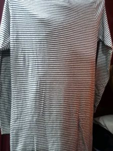 Cotton Calf Length A line Dress.