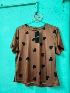 Heart Print Pajama Set