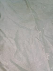 White Kurti Full Sleeves With Glittery Texture