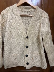 Vintage Aran Knit Cardigan