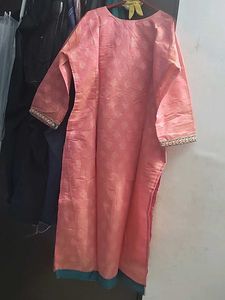 Pink Embellished Kurti