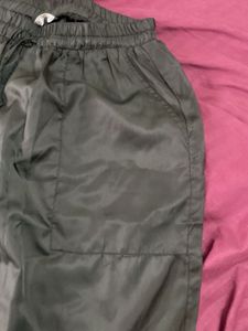 Black Drawstring Casual Pants