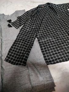 long kurti and shrug