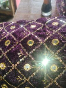 Elegant Purple Blouse Material