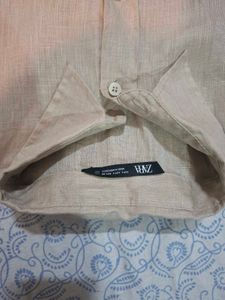 Zara Oversized Linen Blend Shirt