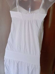 Polka Dot White Dress
