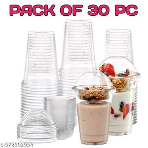 30-Piece Disposable Plastic Cups