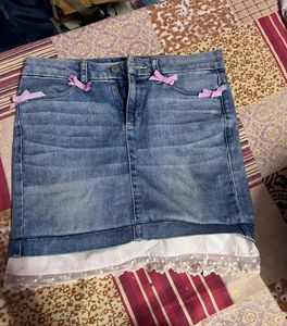 Aesthetic Pinterest Denim Skirt
