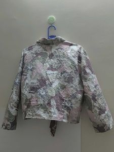 Floral Tie-Front Top