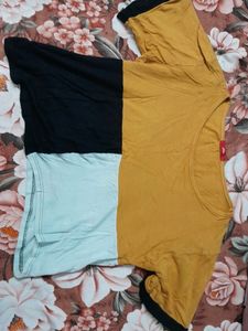Yellow Crop Top For Girls