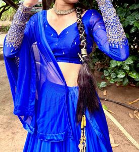 Royal Blue Lehenga Choli