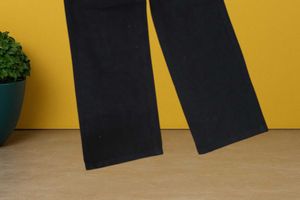 M@46 Size-30 Stylish Black Wide Leg Jeans