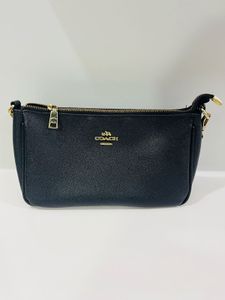 Coach Black Leather Shoulder Bag