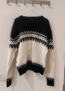 Patterned Knit Sweater