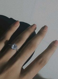 Elegant Silver Tone Ring