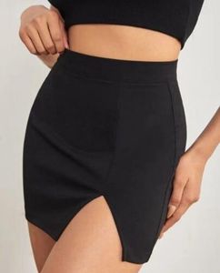 Mini Skirt With Side Slit