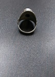 Pure Silver Black Ring