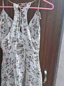 Pretty Dress With Back Tie Up
