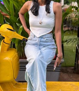 White bodycon CropTop