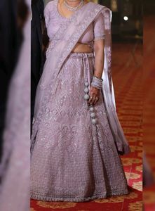 Latest Lilac Lehenga With Cancan