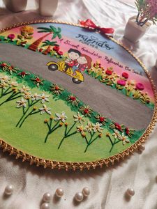 Handmade Embroidery Hoop For Friendship