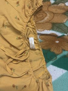 Cute Yellow Floral Top