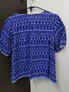 FIG Embroidered Top (Size S)