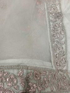 Sea green heavy lehenga