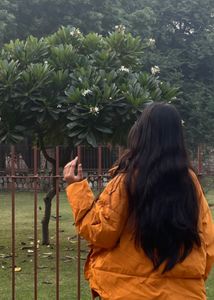 Orange Puffer Jacket