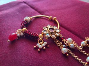 Bridal Nose Pin Pure Brass Material Premium Qualit