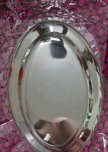 Steel Tray Rice Serving Big Plate