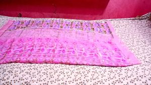 Pink Floral saree