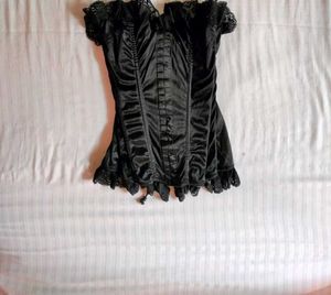 Elegant Black Corset Top