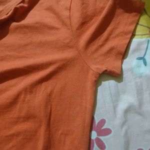 Orange Cropped Tee