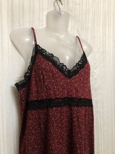 LH Maroon Sleeveless Dress