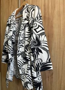 Black & White Printed Jacket