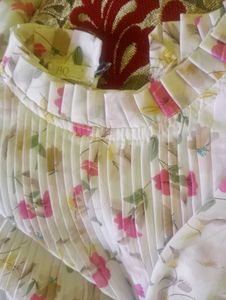 Floral Pleated Top