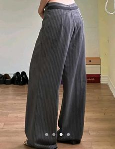 SAVANA Patchwork Straight Leg Trousers