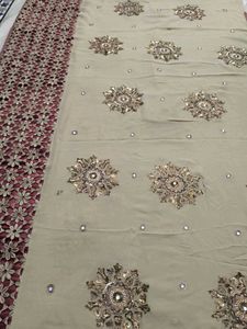 Hand work Aari Tari Saree