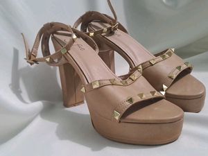 Studded Platform Heels
