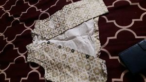 White Chikon Panjabi For Boy And A Jacket