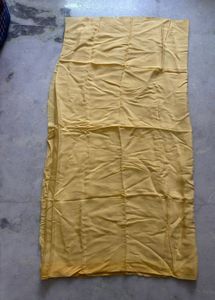 Yellow Cotton Silk Fabric