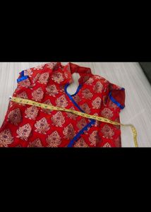 Brand New Diwali Special Banarasi Silk Kurti Dupat