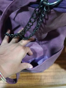 Imported Purple Hobo Bag