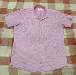 Pink Striped Button-Down Shirt